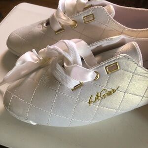 LA Gear Vintage White Pearl Ballet Flat Sneakers